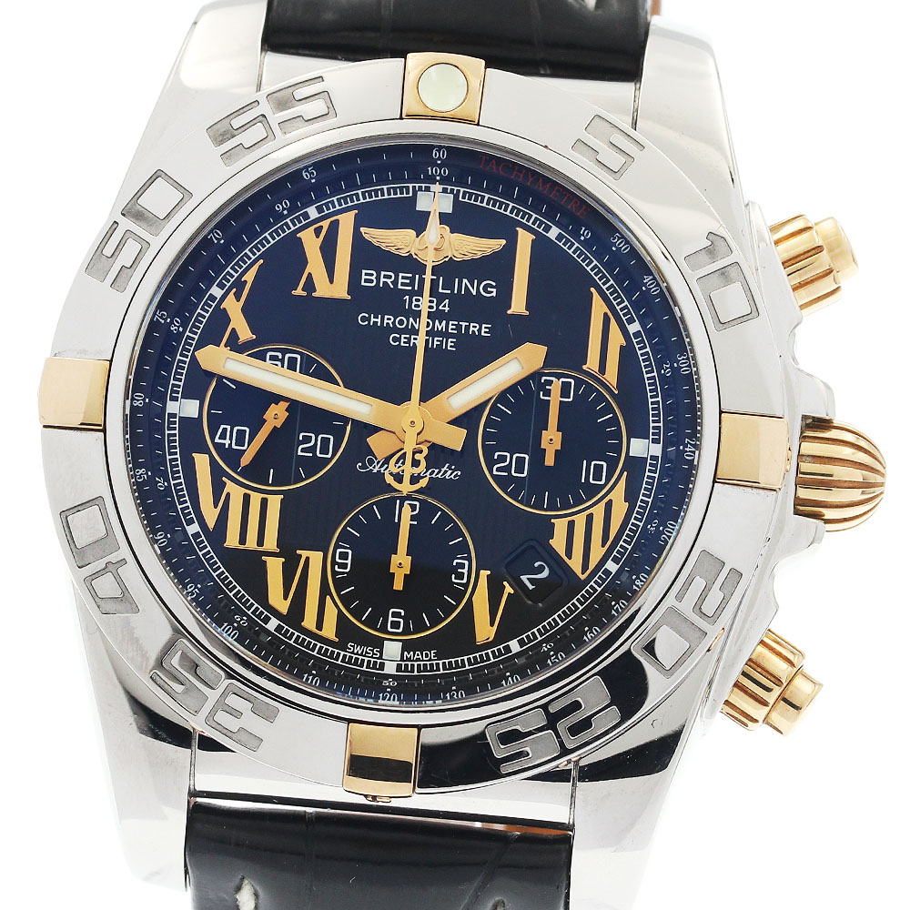 訳あり ブライトリング BREITLING IB0110 クロノマット44 ビコロ クロノグラフ 自動小銃一巻き メンズ _897192【中古】