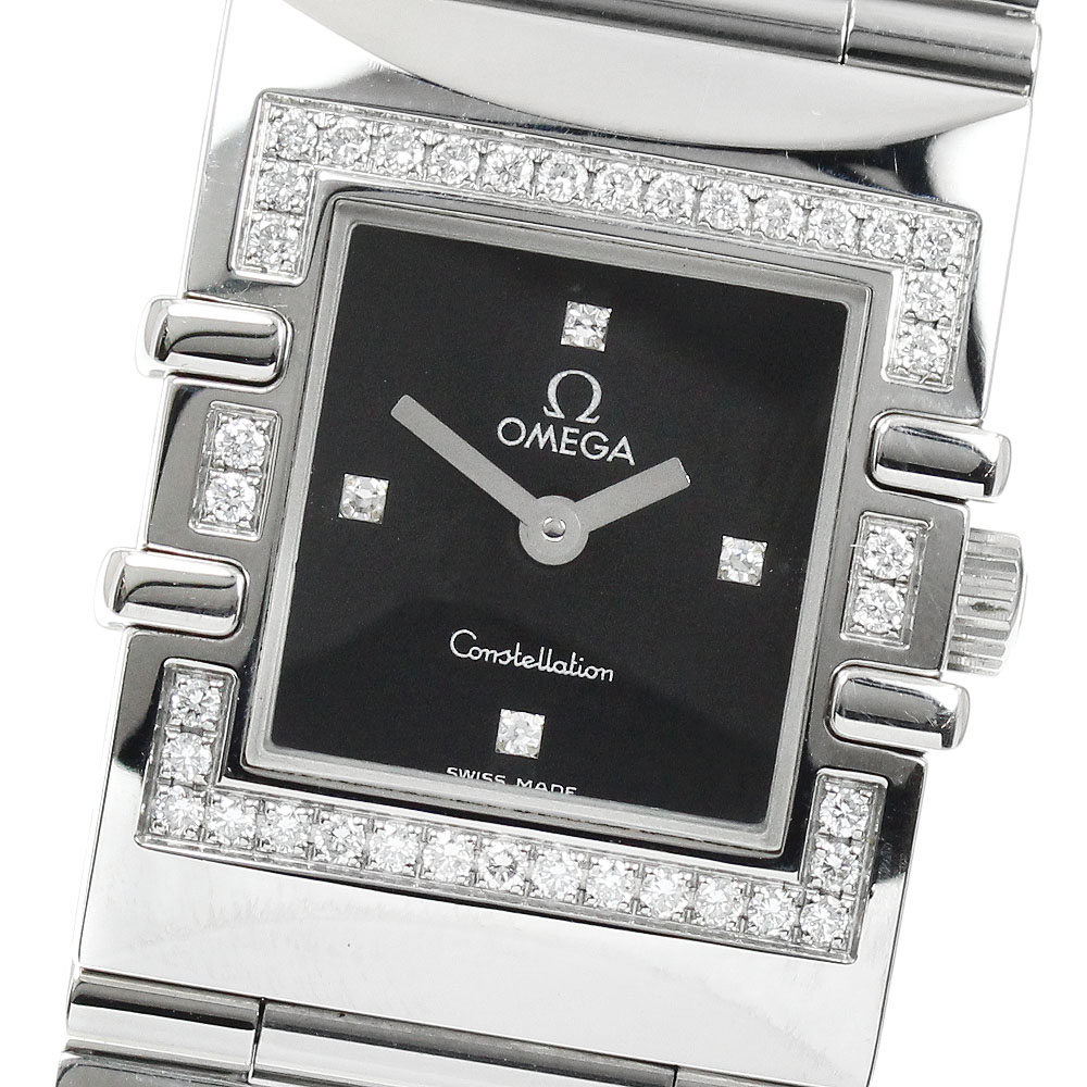 オメガ OMEGA 1528.46 コンステレーション カレ クアドラ 4P ダイヤベゼル クォーツ レディース _944155【中古】