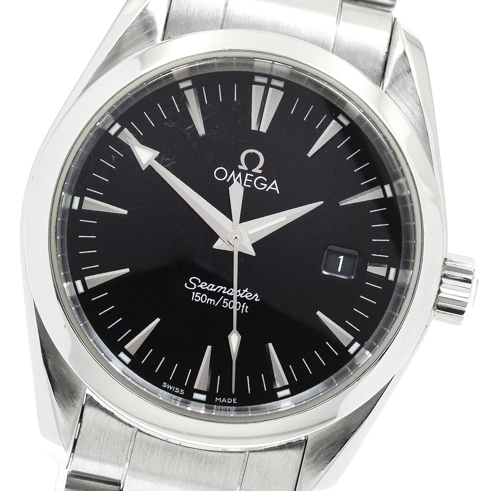 オメガ OMEGA 2518.50 シーマスター アクアテラ デイト クォーツ ボーイズ _943016【中古】