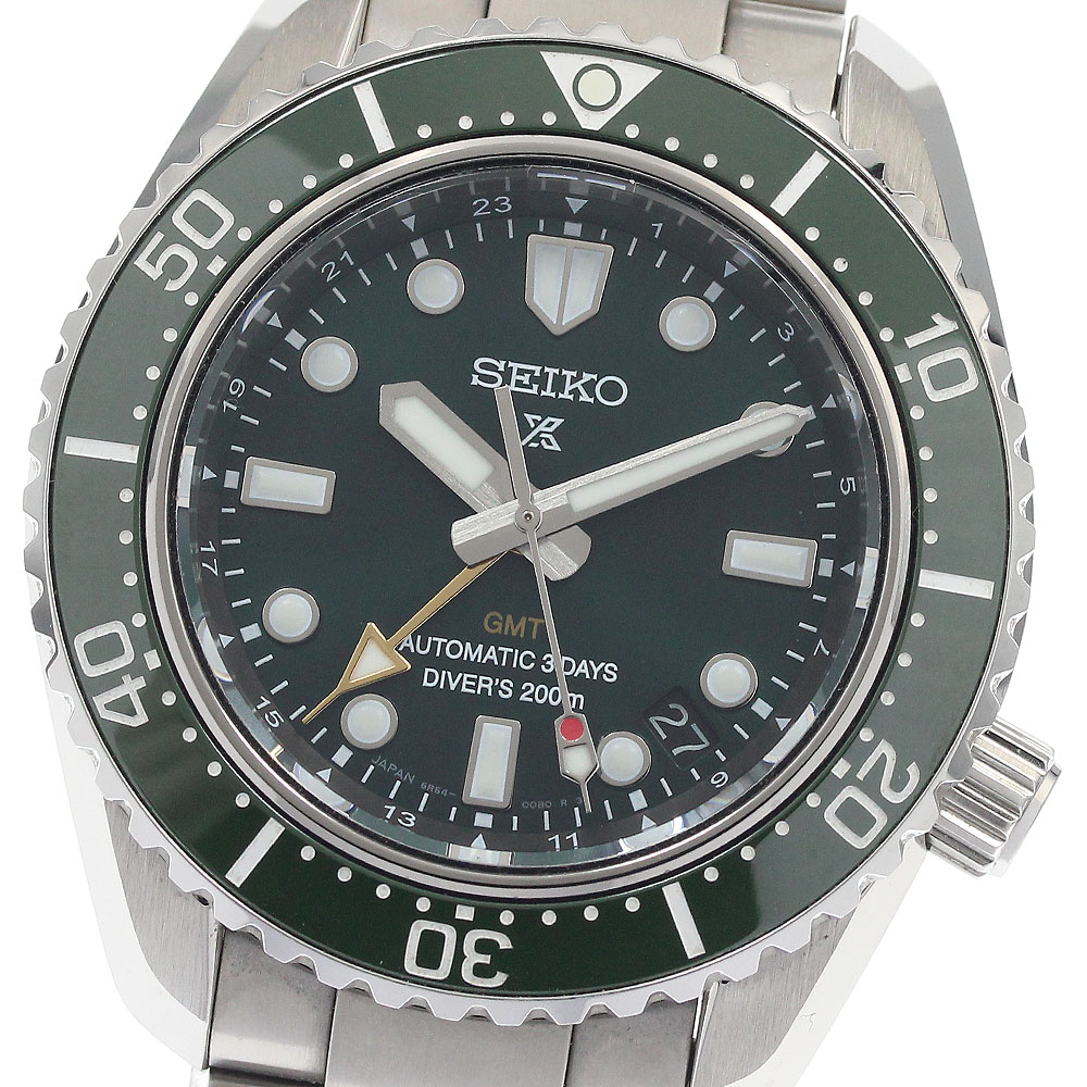 セイコー SEIKO SBEJ009/6R54-00D0 プロスペックス 1968 メカニカルダイバーズ デイト GMT 自動巻き メンズ 美品 内箱付き_948270【中古】 80,465円