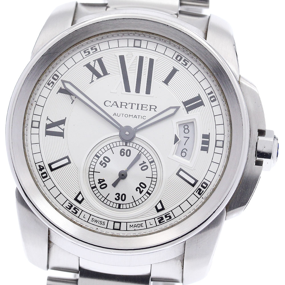 カルティエ CARTIER W7100015 カリブル ドゥ カルティエ デイト 自動巻き メンズ 良品 保証書付き_942319【中古】