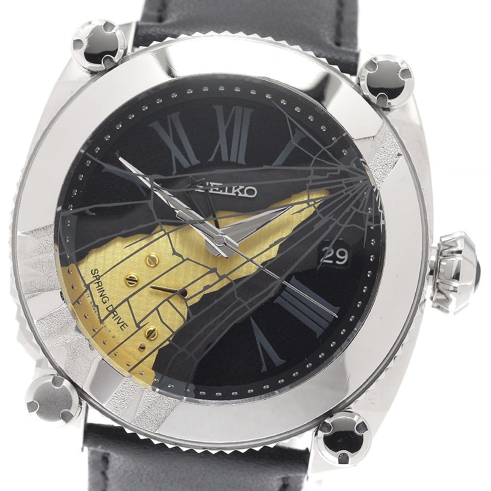 セイコー SEIKO SBLA103/5R66-0BH0 ガランテ パワーリザーブ デイト スプリングドライブ メンズ 良品 _942467【中古】