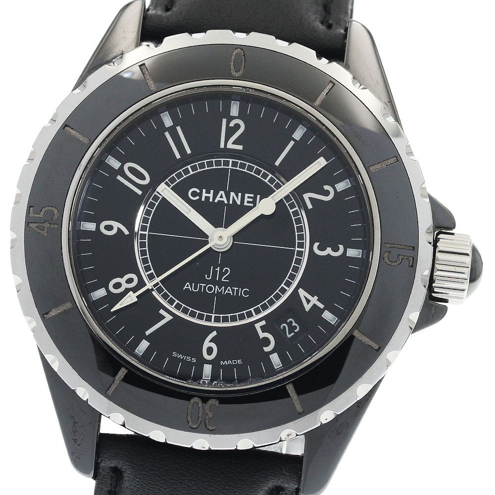 シャネル CHANEL H0683 J12 38MM 黒セラミック デイト 自動巻き メンズ 良品 _943964【中古】｜CLOSER