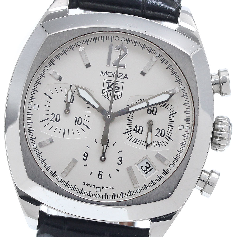 タグホイヤー TAG HEUER CR2114-0 モンツァ デイト クロノグラフ 自動巻き メンズ 保証書付き_946822【中古】