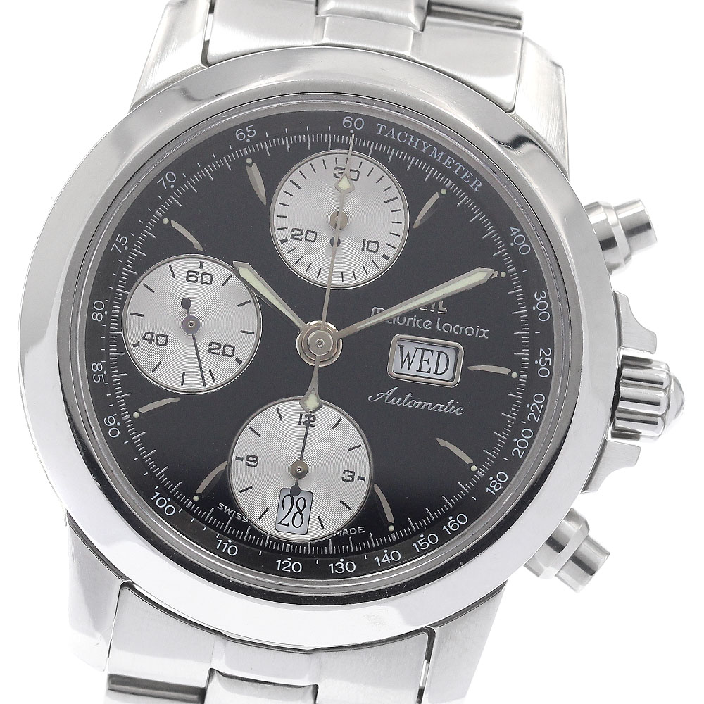 モーリスラクロア MAURICE LACROIX 39721 クロネオ デイデイト クロノグラフ 自動巻き メンズ _946763【中古】