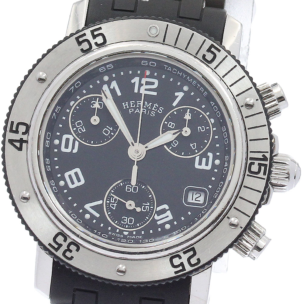 エルメス HERMES CL2.315 クリッパーダイバー クロノグラフ クォーツ レディース _939660【中古】 57,354円