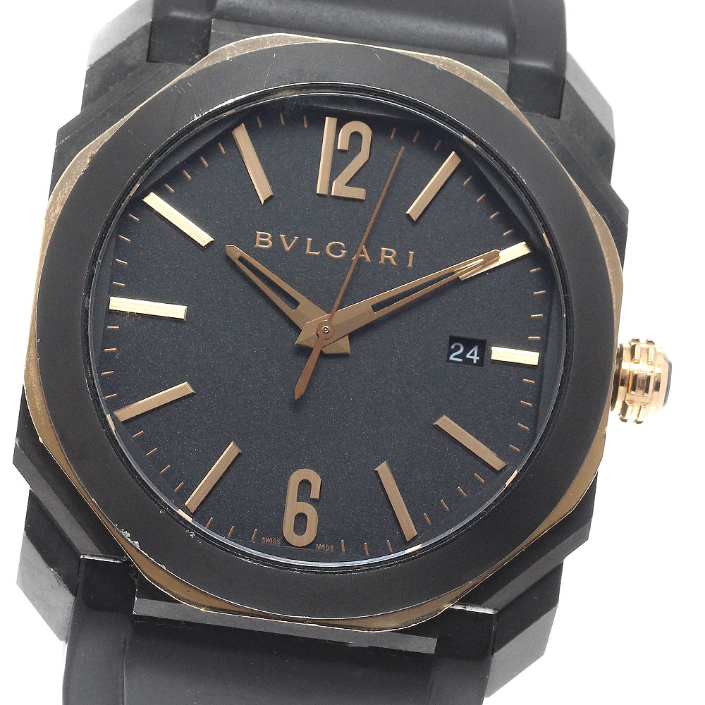 ブルガリ BVLGARI BGOP41SG/103085 オクト デイト PGベゼル 自動巻き メンズ _944824【中古】