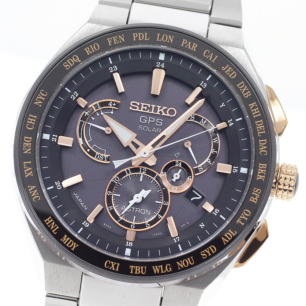 セイコー SEIKO 8X53-0AV0-2/SBXB125 アストロン GPS ソーラー電磁波 メンズ 御墨付き付き添い人_947100【中古】