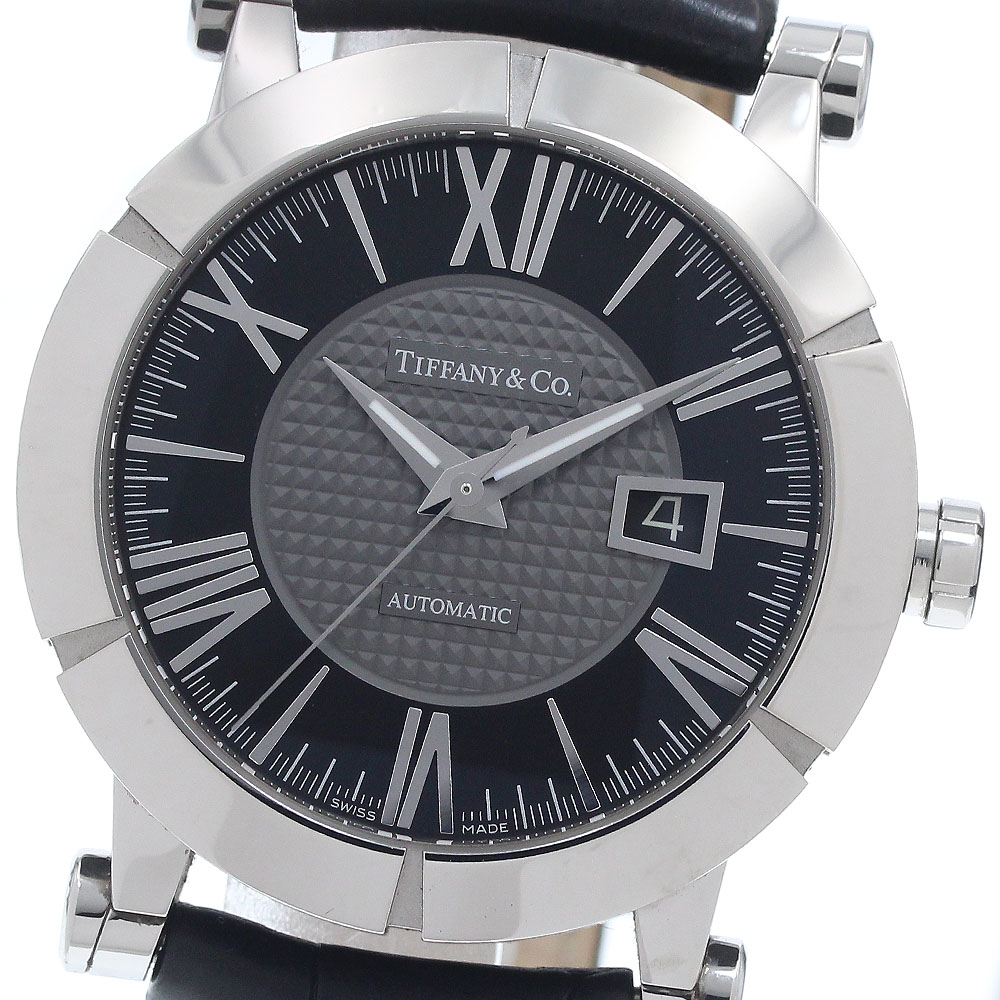 ティファニー TIFFANY\u0026Co. Z1000.70.12A10A71A アトラス ジェント デイト 自動小銃一巻き メンズ _946655【中古】
