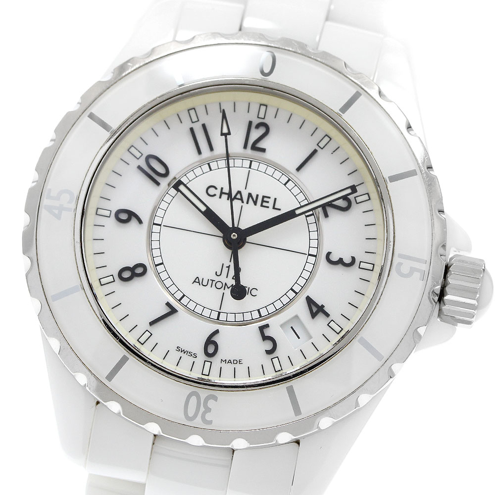 シャネル CHANEL H0970 J12 白セラミック 自動巻き メンズ _947321【中古】