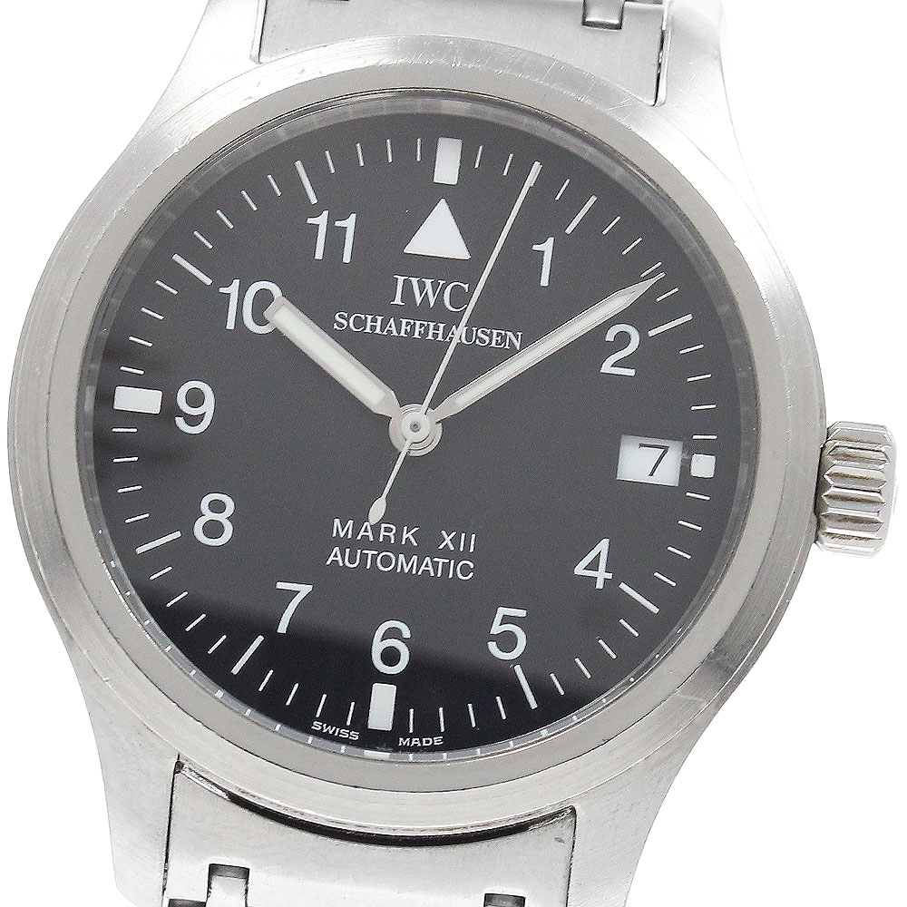 IWC IWC SCHAFFHAUSEN IW324102 パイロットウォッチ マークX2 デイト 自動巻き メンズ _934174【中古】