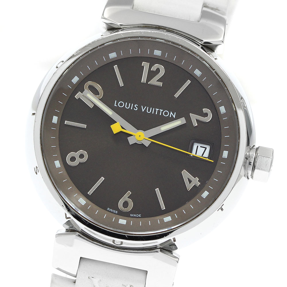 ルイ・ヴィトン LOUIS VUITTON Q1311 タンブール デイト 石英 レディース _943069【中古】