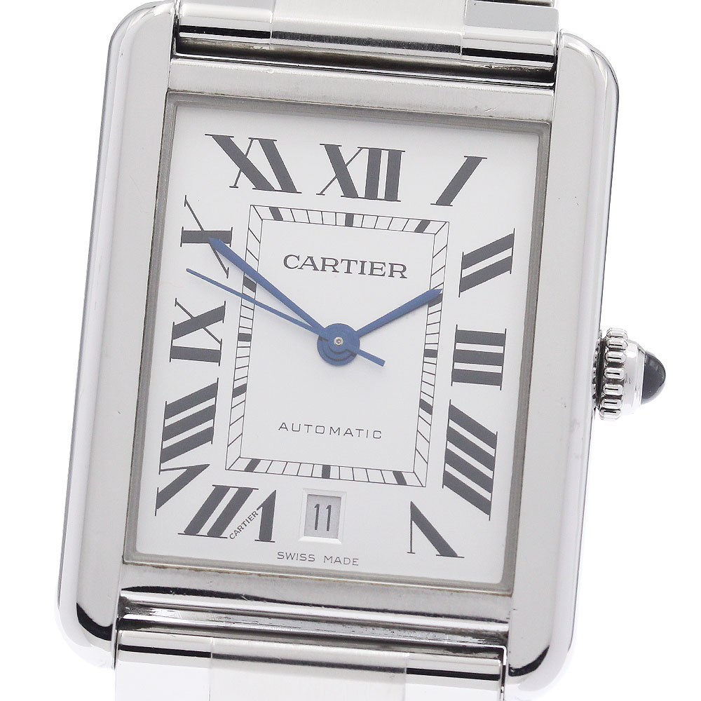 カルティエ CARTIER W5200028 タンクソロ XL デイト 自動巻き メンズ _943391【中古】