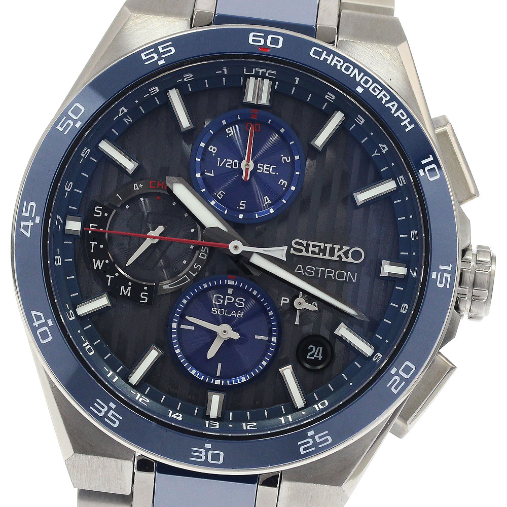 セイコー SEIKO SBXC165/5X83-0AF0-1 アストロン 大谷翔平 2024年押さえる模範例 クロノグラフ GPS ソーラー電磁波 メンズ 美品 _944992【中古】