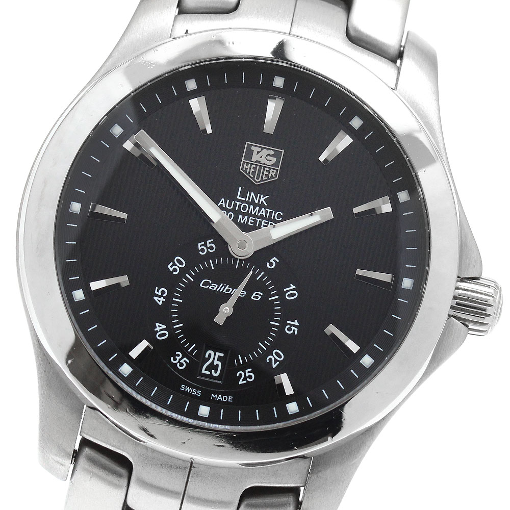 タグホイヤー TAG HEUER WJF211A.BA0570 リンク キャリバー6 デイト 自動巻き メンズ 保証書付き_946557【中古】