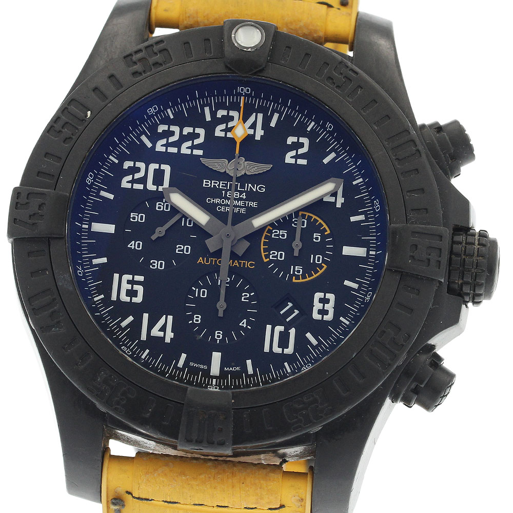 訳あり ブライトリング BREITLING XB1210 アベンジャー ハリケーン デイト クロノグラフ 自動巻き メンズ 箱・保証書付き_882479【中古】