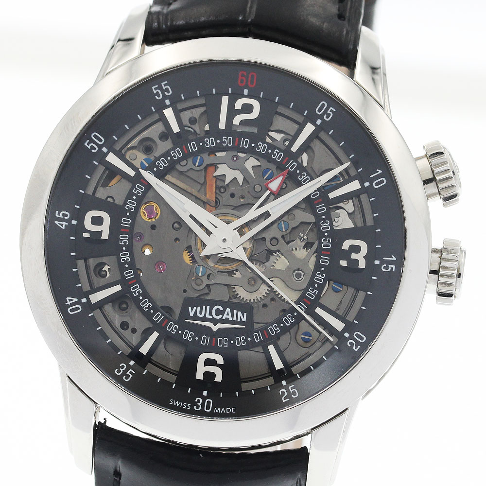 ヴァルカン VULCAIN 180128.258 アニバーサリーハート 目ざまし時計 手一巻き メンズ 良品 _935270【中古】