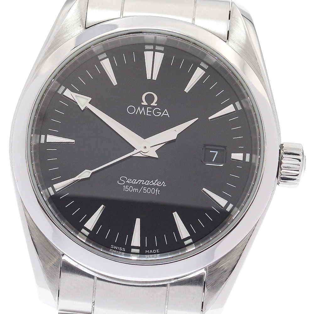 オメガ OMEGA 2518.50 シーマスター アクアテラ デイト クォーツ ボーイズ 良品 _948035【中古】