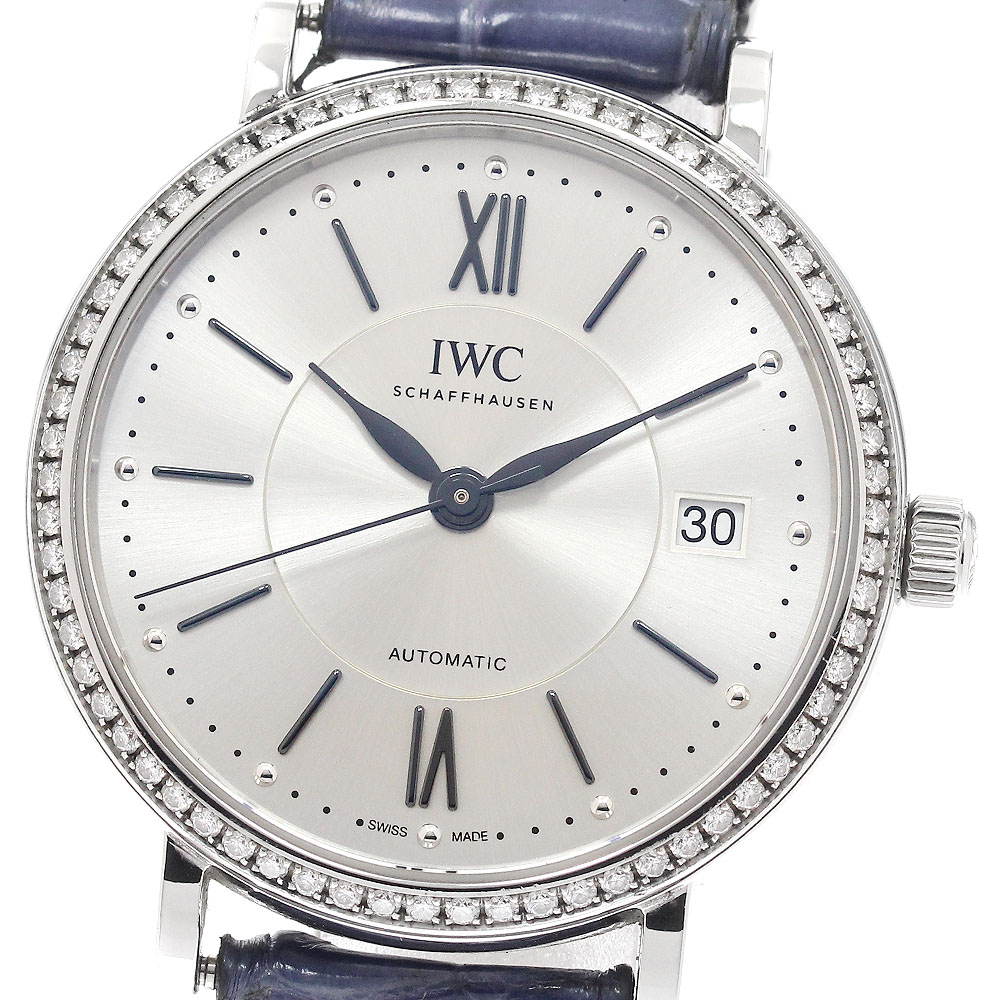 IWC IWC SCHAFFHAUSEN IW458109 ポートフィノ オートマチック37 ダイヤベゼル 自動巻き メンズ _946620【中古】
