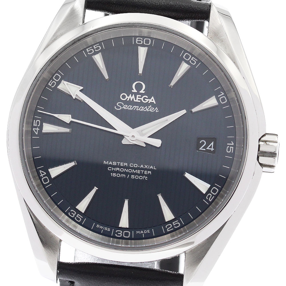 オメガ OMEGA 231.13.42.21.03.001 シーマスター アクアテラ マスターコーアクシャル クロノメーター 自動巻き メンズ 良品 箱付き_947365【中古】