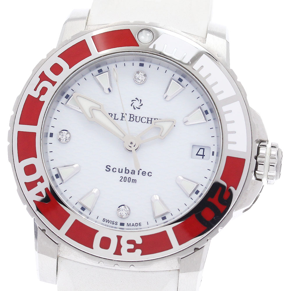 カール F.ブヘラ CARL F.BUCHERER 00.10634.23.27.99 パトラビ スキューバテック SFA特別モデル 自動巻き レディース 保証書付き_948059【中古】