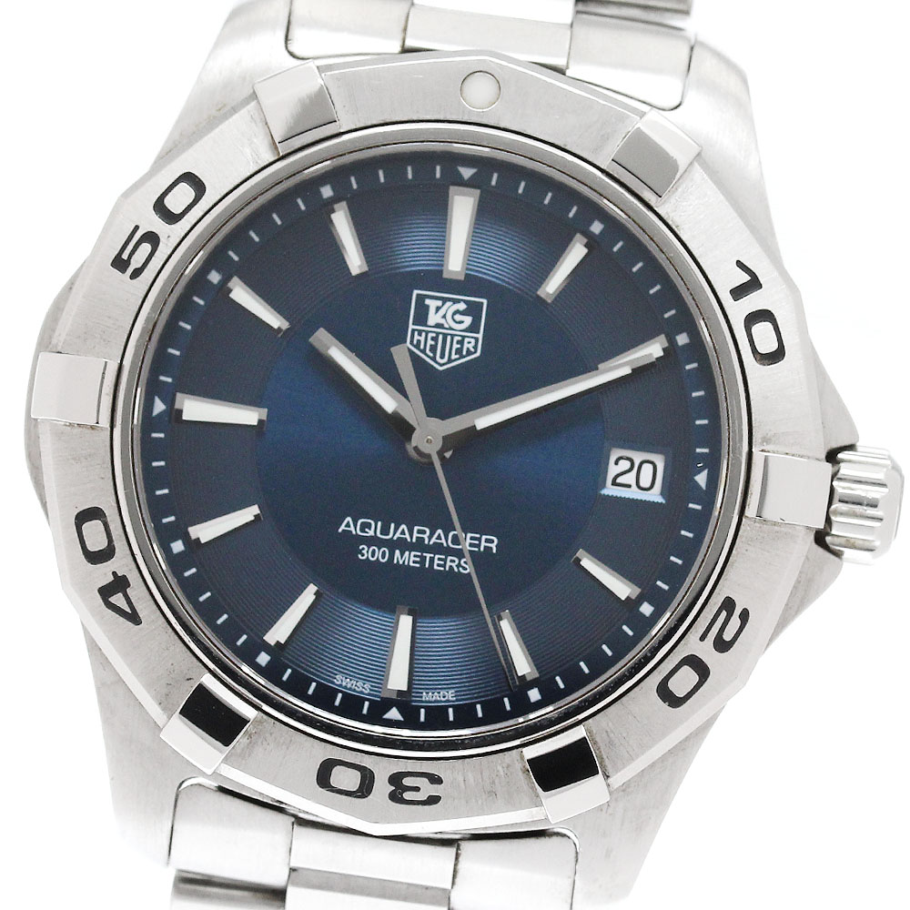 タグホイヤー TAG HEUER WAP1112 アクアレーサー デイト クォーツ メンズ _947454【中古】