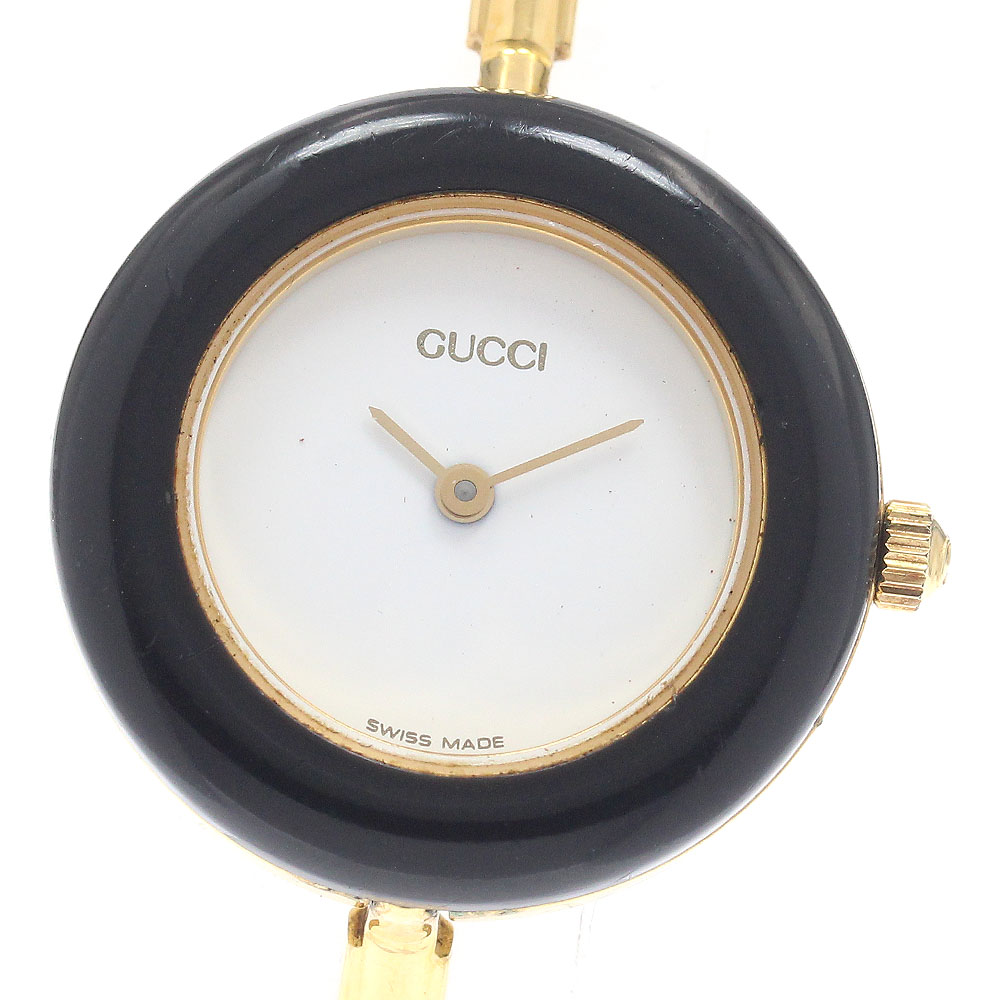 グッチ GUCCI 11/12.2 チェンジベゼル クォーツ レディース 内箱付き_948709【中古】
