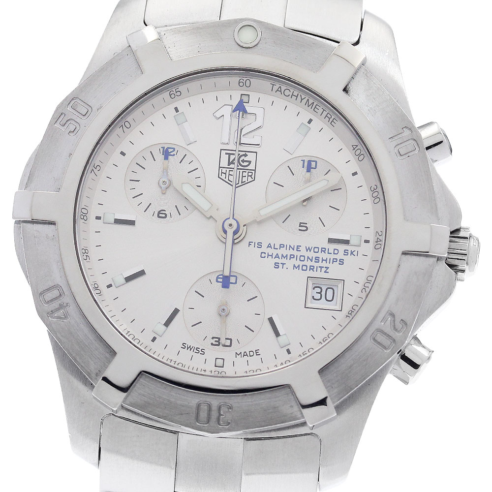 タグホイヤー TAG HEUER CN111C エクスクルーシブ アルペンスキー ST.MORITZ クォーツ メンズ _945325【中古】|CLOSER