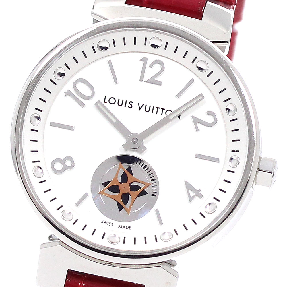 ルイ・ヴィトン LOUIS VUITTON Q8J10 タンブール お月さまはやりっ子 石英 レディース 良品 _948614【中古】