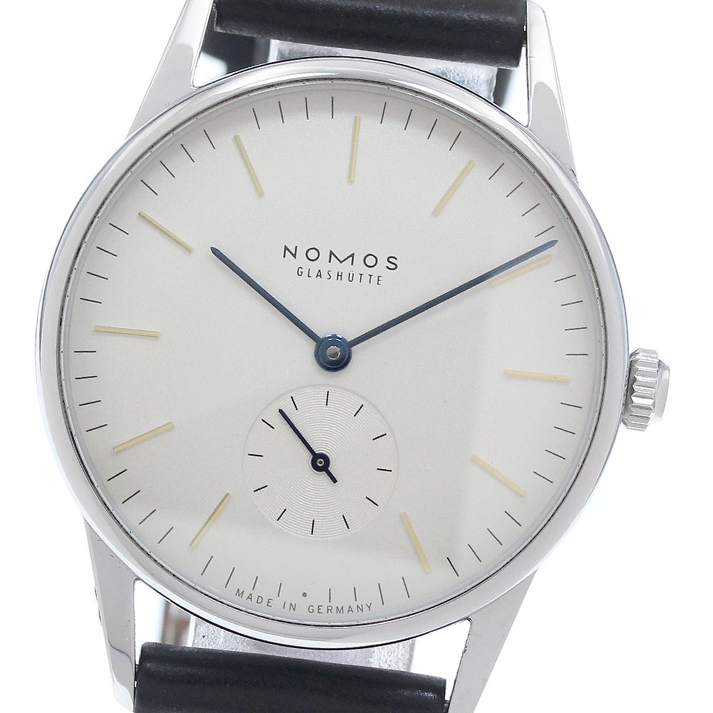 ノモス NOMOS ORIA3GW2 オリオン35 スモールセコンド 手巻き メンズ _948670【中古】