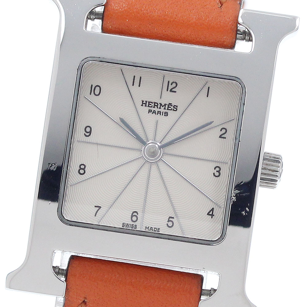 エルメス HERMES HH1.210 Hウォッチ クォーツ レディース 内箱・保証書付き_948819【中古】