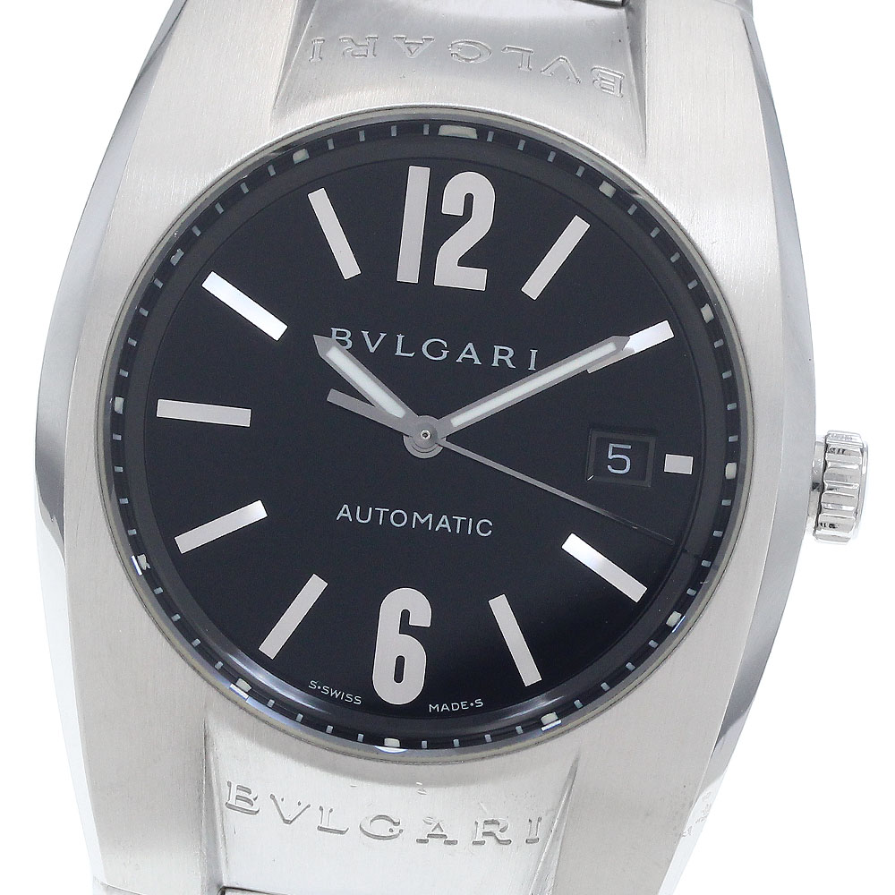 ブル小峡谷 BVLGARI EG40S エルゴン デイト 自動小銃一巻き メンズ 良品 _949116【中古】