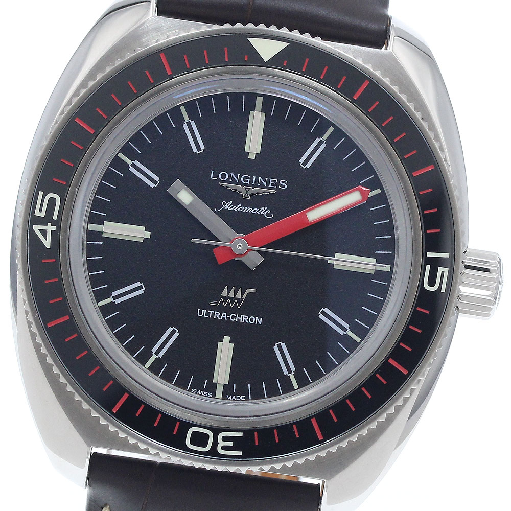 ロンジン LONGINES L2.836.4 ウルトラクロン 自動巻き メンズ 極美品 箱・保証書付き_949468【中古】|CLOSER
