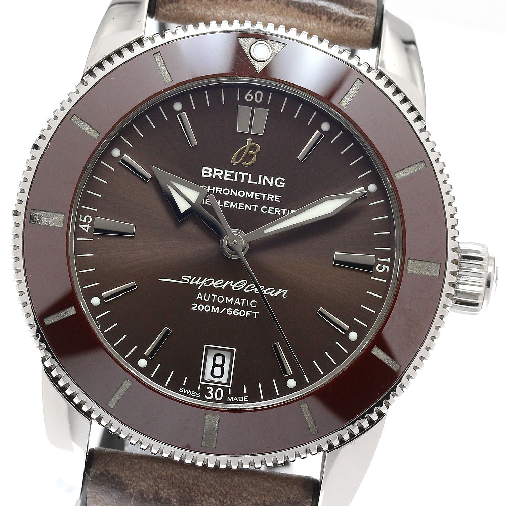 ブライトリング BREITLING AB2010 スーパーオーシャン ヘリテージ2 デイト 自動巻き メンズ 箱・保証書付き_939233【中古】