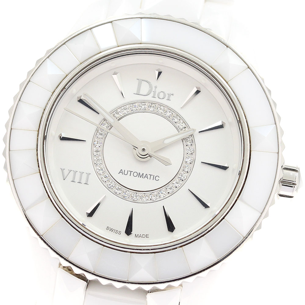 三尺帯訳あり クリスチャンディオール Dior CD1235E3 V2I ユイット 金剛石 自動小銃一巻き レディース 箱・お墨付き付き添い人_947266【中古】
