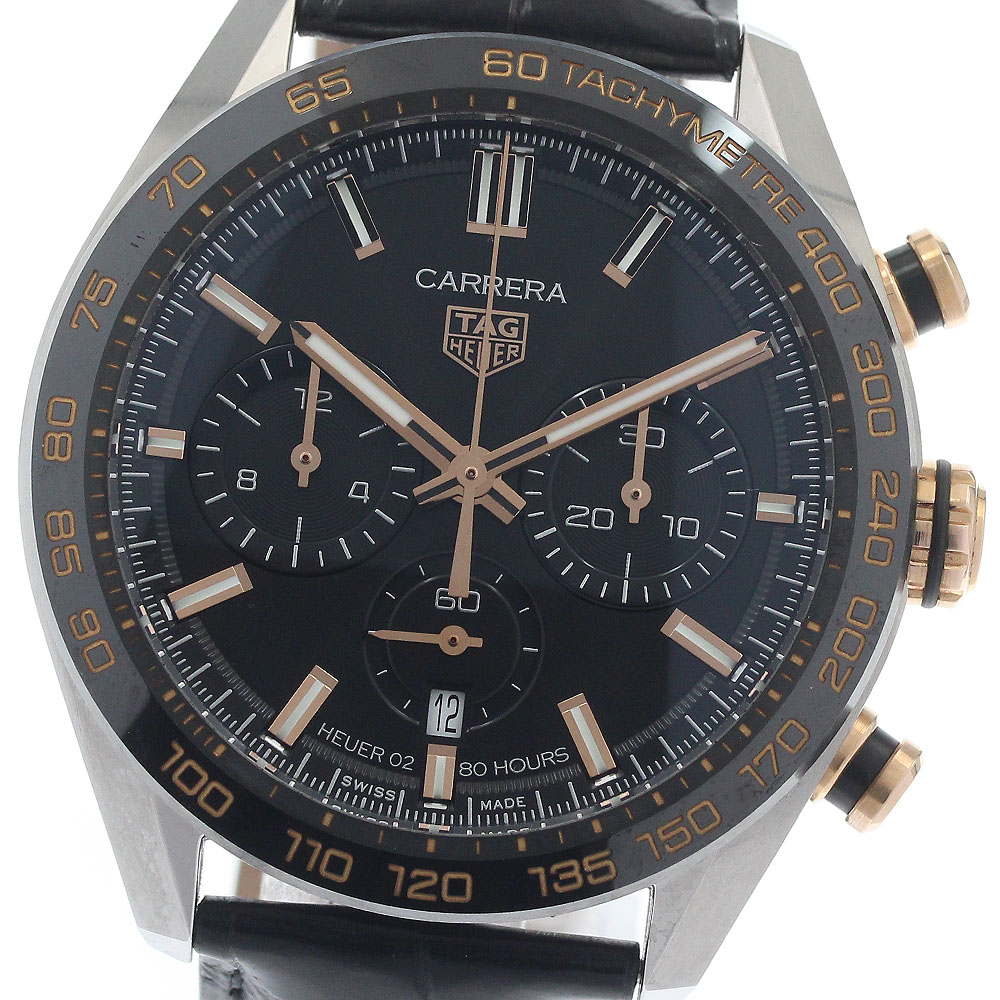 タグホイヤー TAG HEUER CBN2A5A.FC6481 カレラ キャリバー ホイヤー02 クロノグラフ 自動巻き メンズ 良品 箱・保証書付き_949170【中古】