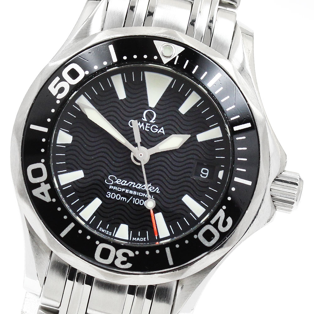 ゼロ OMEGA 2284.50 シーマスター 300M 職業的 デイト 石英 レディース _944248【中古】