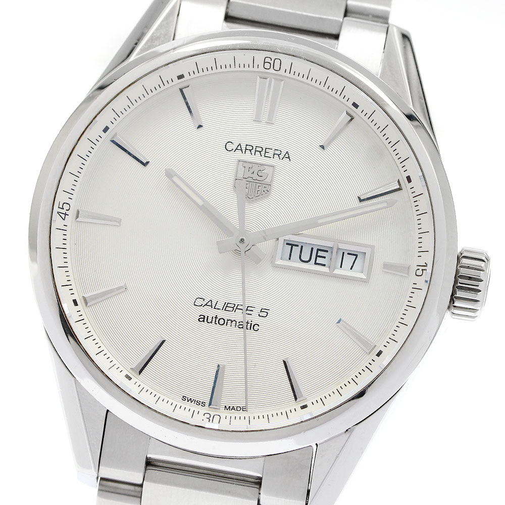 タグホイヤー TAG HEUER WAR201B-1 カレラ キャリバー5 デイデイト 自動小銃一巻き メンズ _944497【中古】