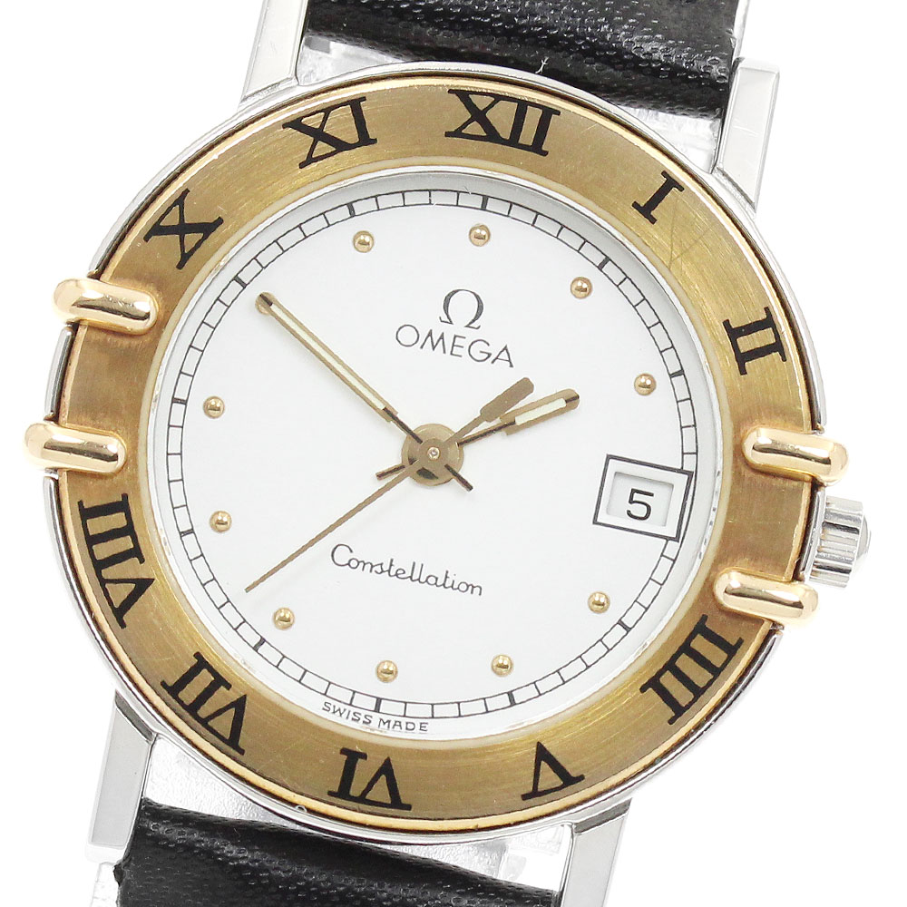 オメガ OMEGA コンステレーション デイト YGベゼル クォーツ レディース _949522【中古】