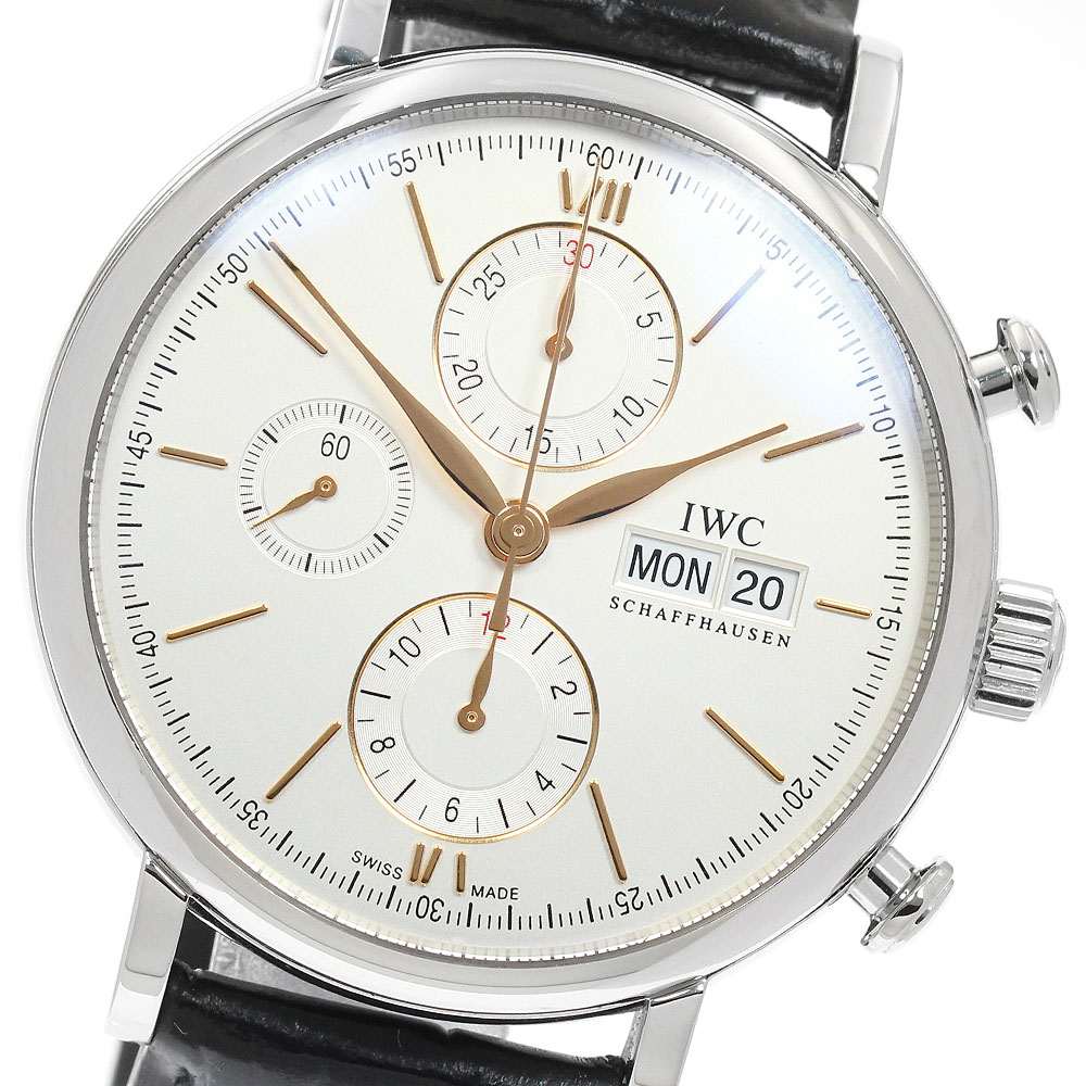 IWC IWC SCHAFFHAUSEN IW391031 ポートフィノ デイデイト クロノグラフ 自動巻き メンズ 保証書付き_949320【中古】