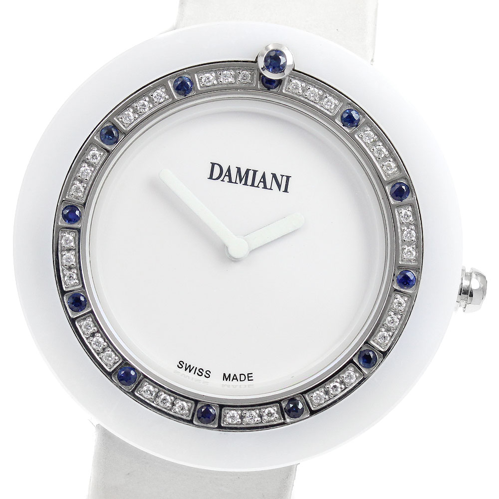 ダミアーニ Damiani BCLSSW37 ベルエポック ダイヤ サファイヤベゼル クォーツ レディース _945894【中古】｜CLOSER