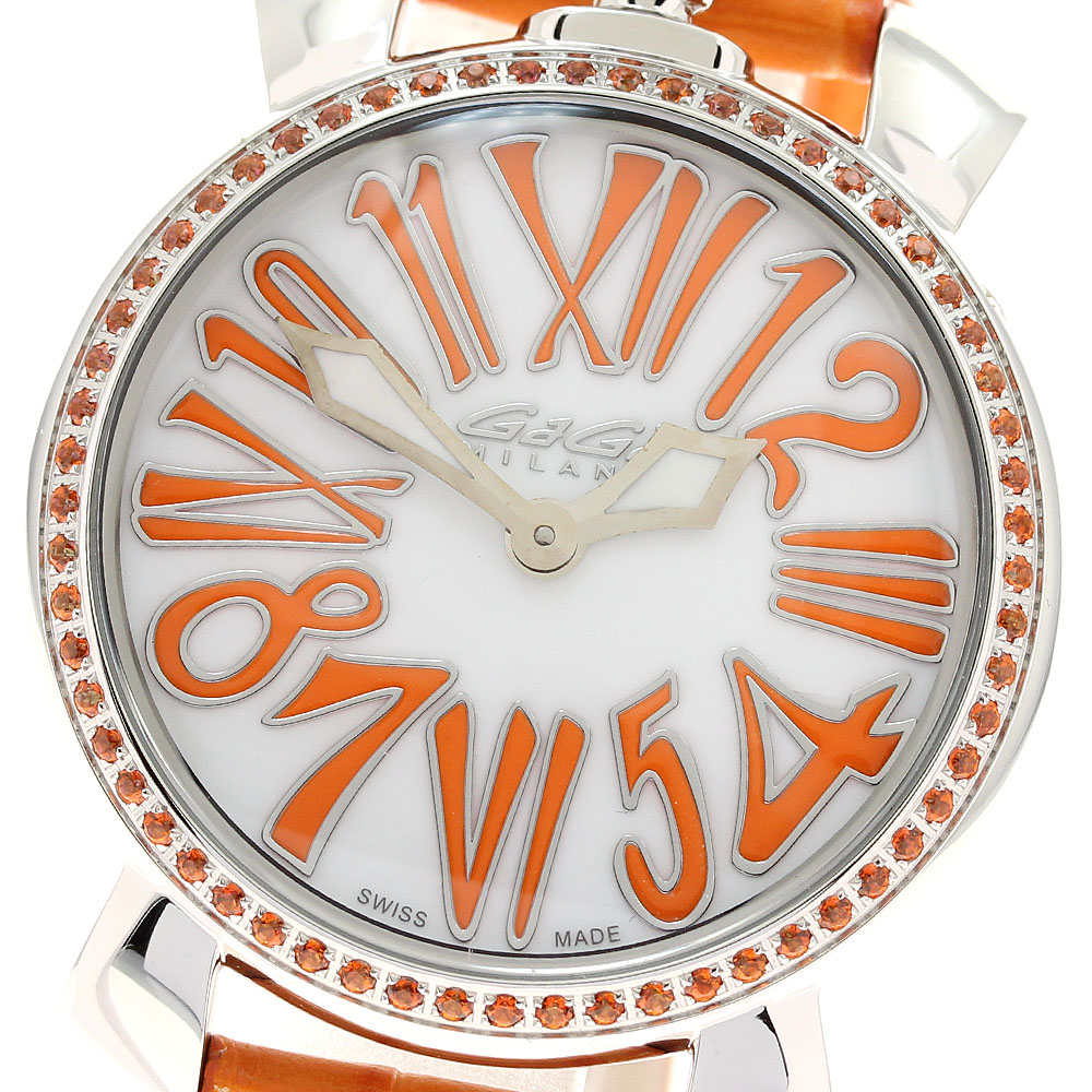 ガガミラノ GaGa MILANO 6025.05 マヌアーレ35MM クォーツ レディース 美品 保証書付き_947059【中古】|CLOSER
