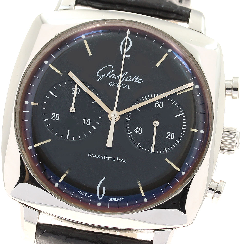 グラスヒュッテ・オリジナル GLASHUTTE ORIGINAL 1-39-34-02-32-04 セネタ シックスティーズ クロノグラフ 自動巻き メンズ 保付き_948026【中古】｜CLOSER 404,910円
