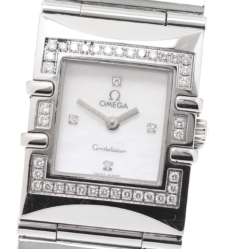オメガ OMEGA 1528.76 コンステレーション カレ ダイヤベゼル 4Pダイヤ クォーツ レディース _948396【中古】