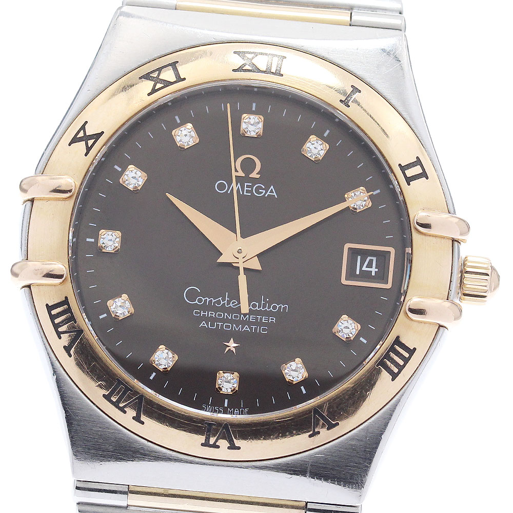 ゼロ OMEGA 1301.60 コンステレーション 11P金剛石 自動小銃一巻き メンズ _949356【中古】