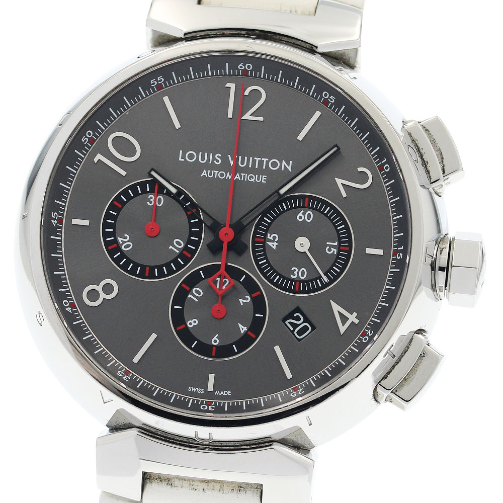 ルイ・ヴィトン LOUIS VUITTON QA025 タンブール クロノ クロノグラフ デイト 自動巻き メンズ _941272【中古】｜CLOSER