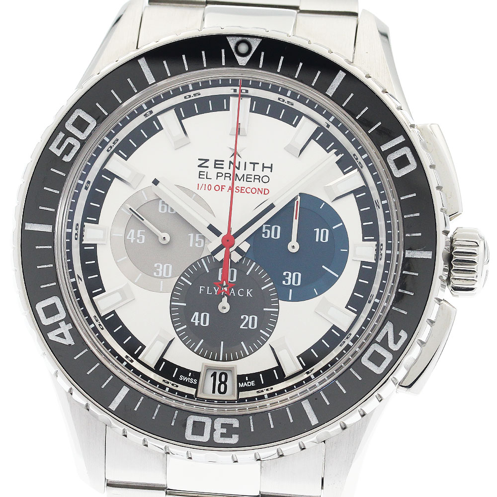 ゼニス ZENITH 03.2060.4057 エル・プリメロ ストラトスフライバック ストライキング 10th 自動巻き メンズ 良品 箱・保証書付き_948623【中古】