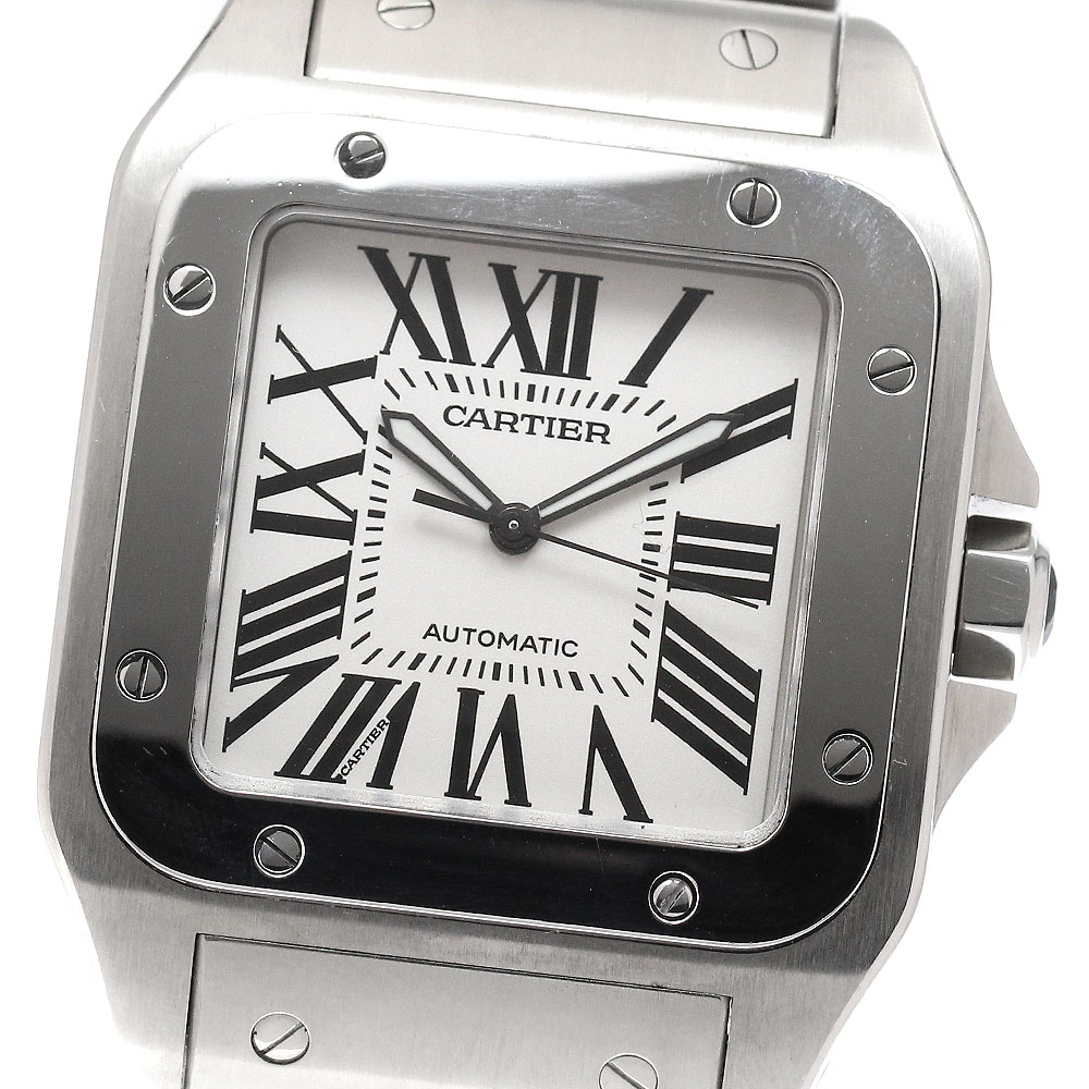 カルティエ CARTIER W200737G サントス100LM 自動巻き メンズ _949655【中古】｜CLOSER 380,160円