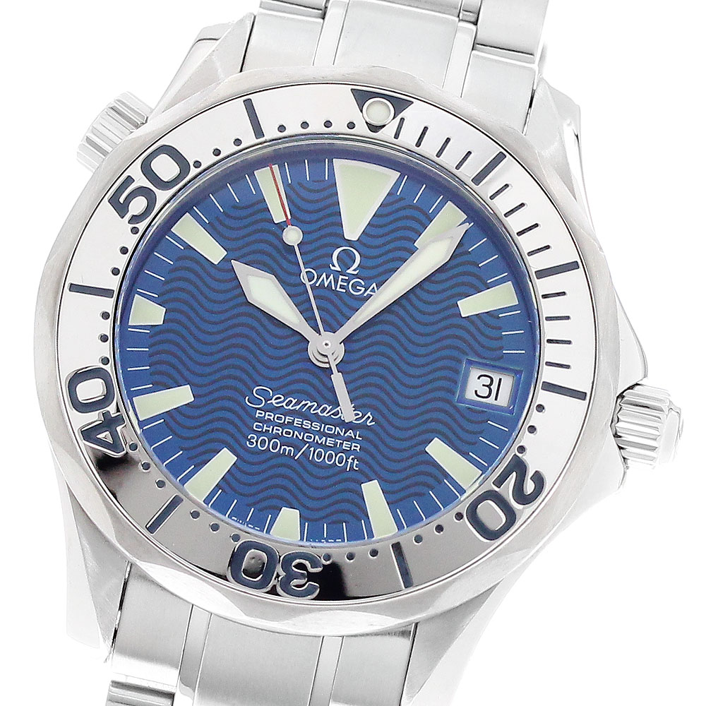 オメガ OMEGA 2253.80 シーマスター300 デイト 自動巻き ボーイズ 良品 _943972【中古】