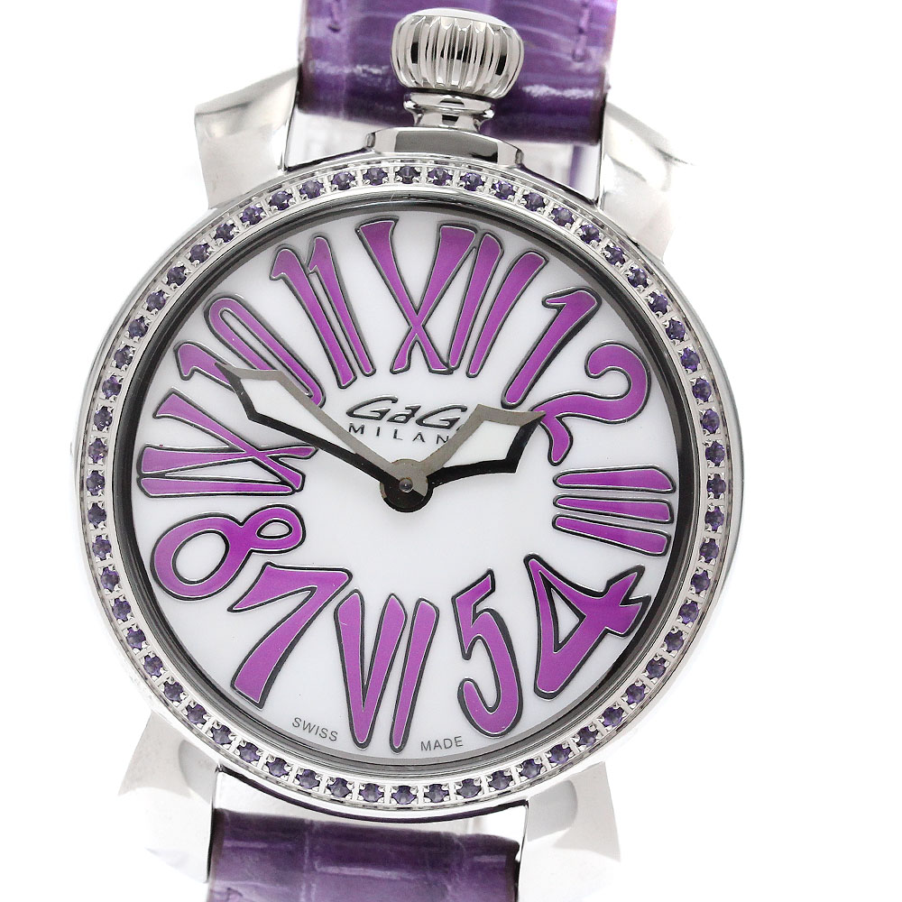 ガガミラノ GaGa MILANO 6025.01 マヌアーレ35MM 石英 レディース _947038【中古】